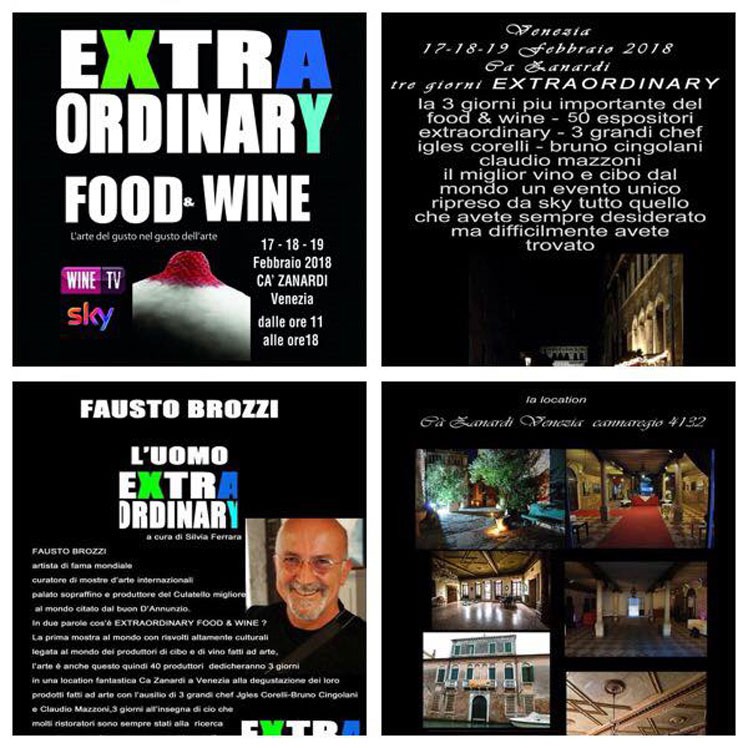La Prima Edizione di Extraordinary Food & Wine In Venice 2018 a Ca' Zanardi